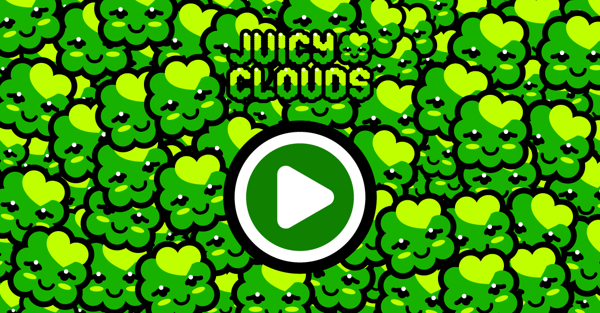 Juicy Clouds space level Green Sky